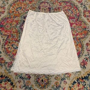 Vintage White Slip Skirt